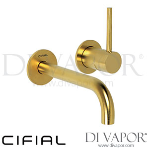 Cifial 32406MI-X11.U PVD X11 2 Hole Wall Basin Mixer Tap Right Side Spare Parts